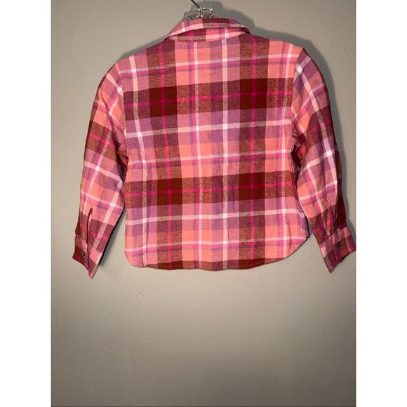 Old navy plaid button up long sleeve S (6-7) NWT #660 - Picture 5 of 7